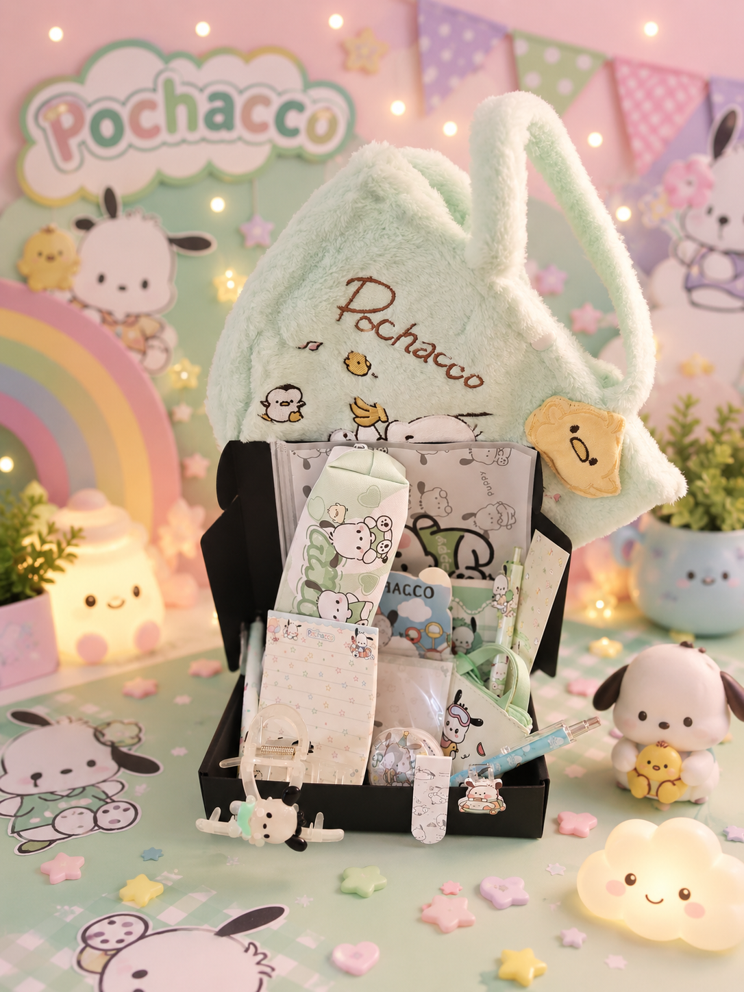 Coffret Kawaii "Cute Pochacco" - 15 Articles de Papeterie