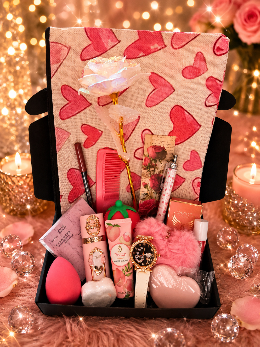 Coffret "Pink Romance" – 15 Articles tendances