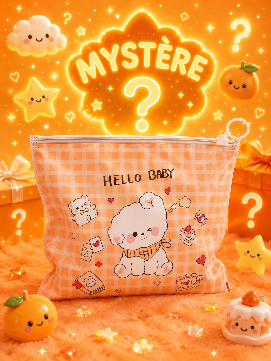 Pochette Mystère Kawaii 100% Orange