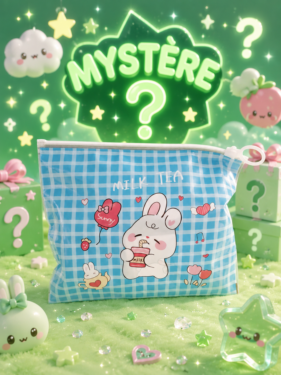 Pochette Mystère Kawaii 100% Vert