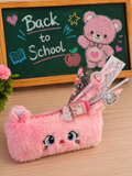 Trousse "Back to School Nounours Rose"
