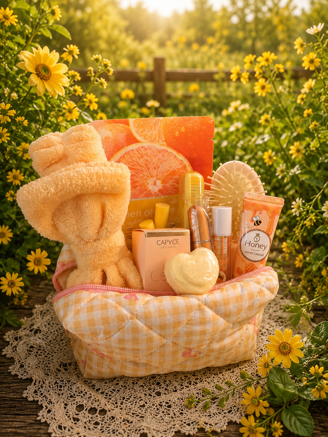 Trousse de toilette tournesol